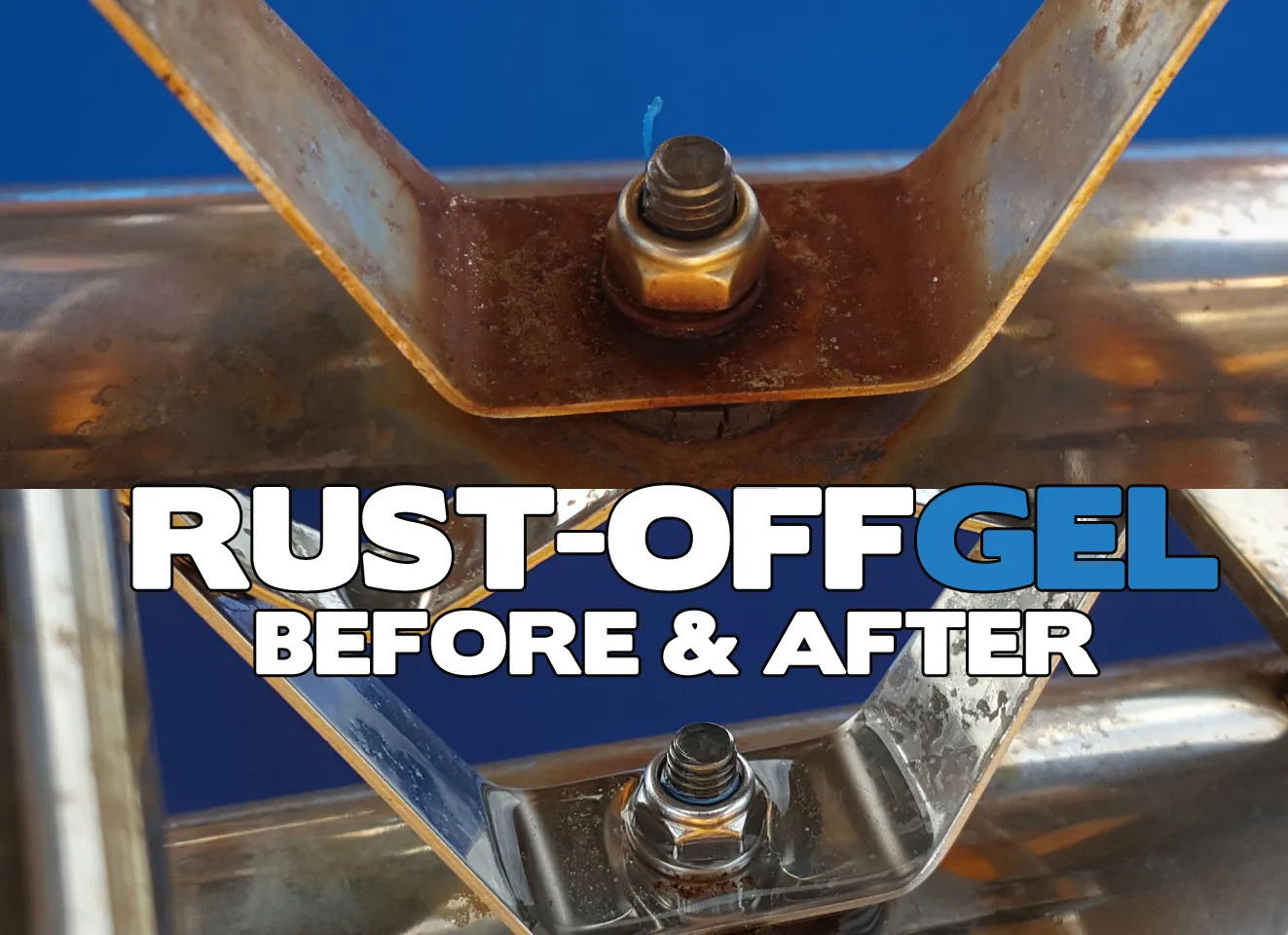 Before and after pipe and heat exchanger cleaning with CFS chemistry